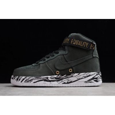 Nike Erkek Air Force 1 High Qs Siyah / Metal Altın Kaykay Ayakkabı Türkiye - WY5EKJLR